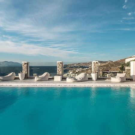 Mykonos Sea View Luxury Villa By Calypso Sunset Villas Mykonos Town Luaran gambar