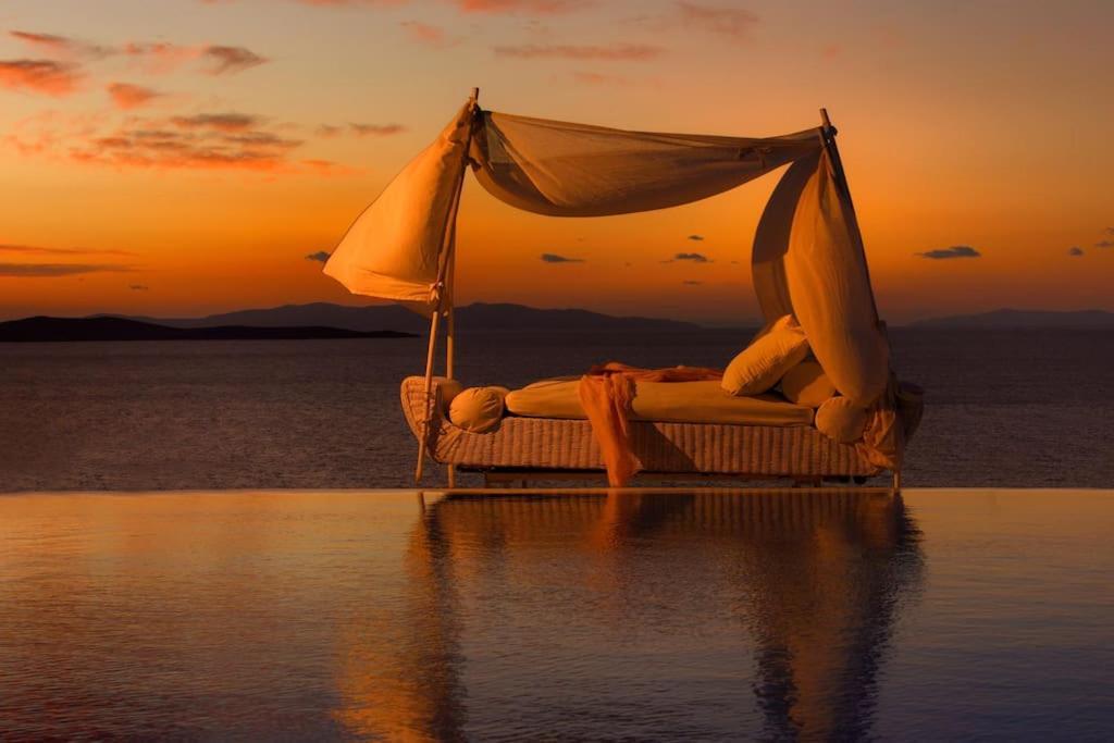Mykonos Sea View Luxury Villa By Calypso Sunset Villas Mykonos Town Luaran gambar
