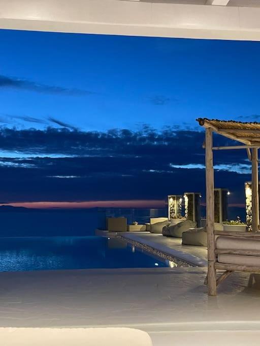 Mykonos Sea View Luxury Villa By Calypso Sunset Villas Mykonos Town Luaran gambar
