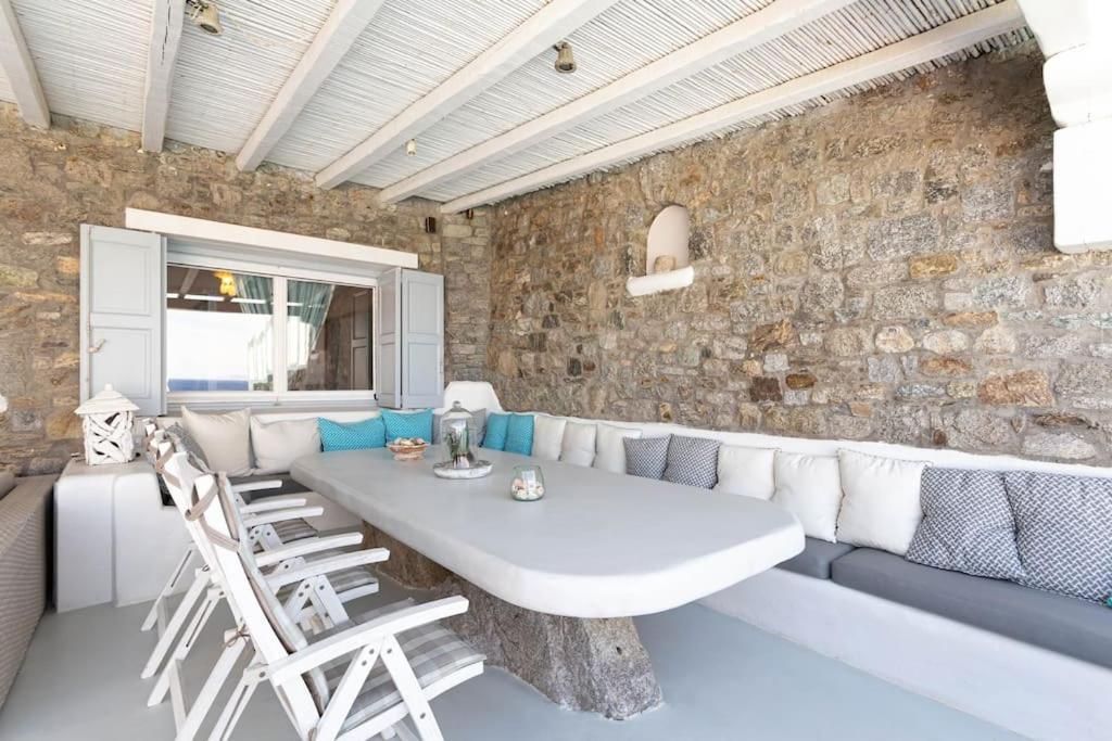 Mykonos Sea View Luxury Villa By Calypso Sunset Villas Mykonos Town Luaran gambar