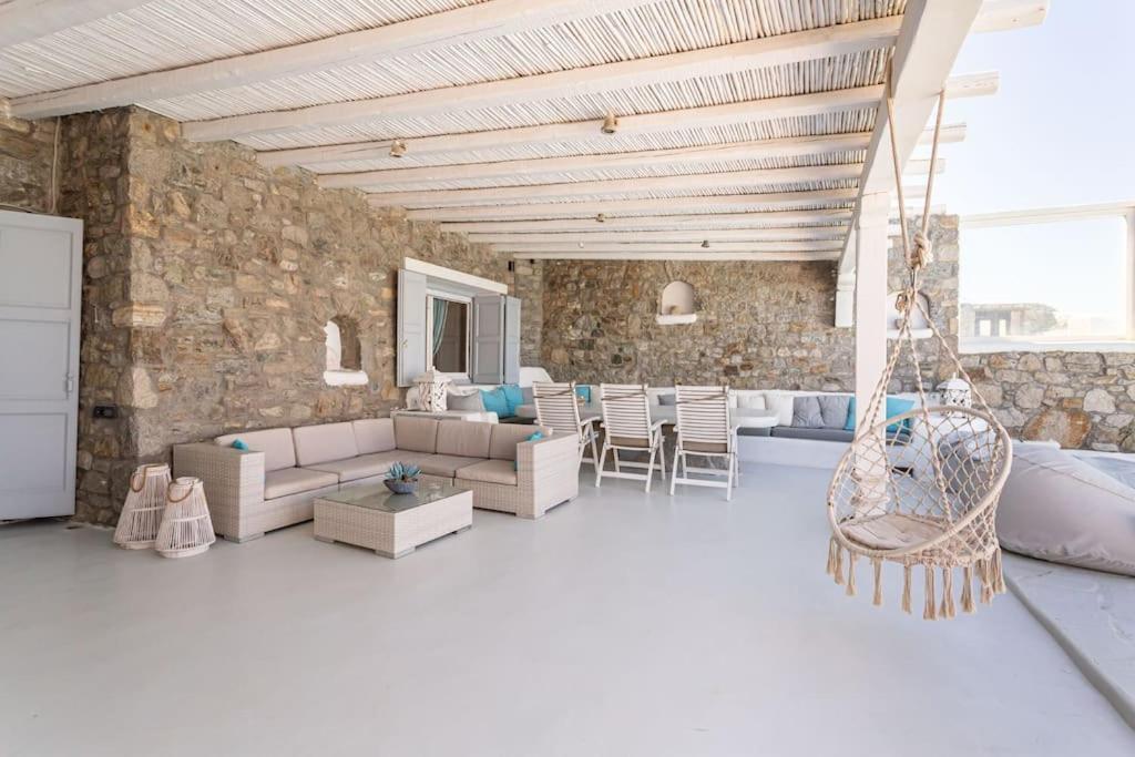 Mykonos Sea View Luxury Villa By Calypso Sunset Villas Mykonos Town Luaran gambar