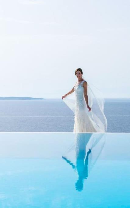 Mykonos Sea View Luxury Villa By Calypso Sunset Villas Mykonos Town Luaran gambar
