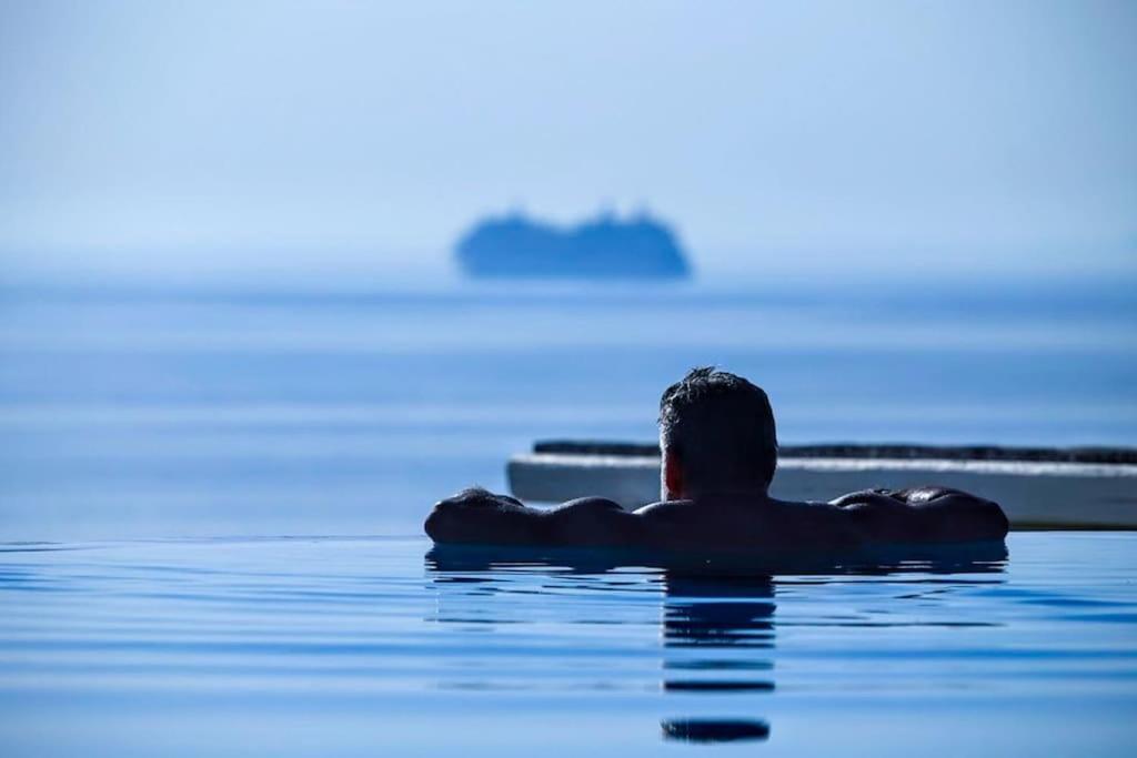Mykonos Sea View Luxury Villa By Calypso Sunset Villas Mykonos Town Luaran gambar