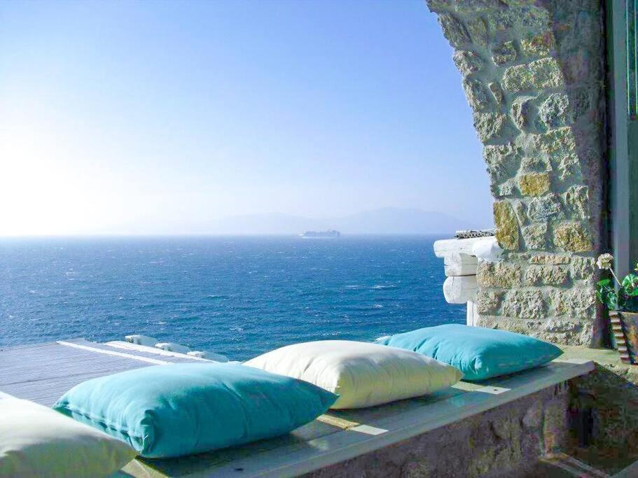 Mykonos Sea View Luxury Villa By Calypso Sunset Villas Mykonos Town Luaran gambar